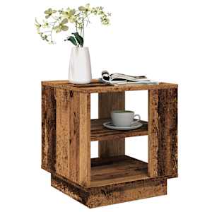 Konferenční stolek old wood 40 x 40 x 43 cm kompozitní dřevo - obrázek 1