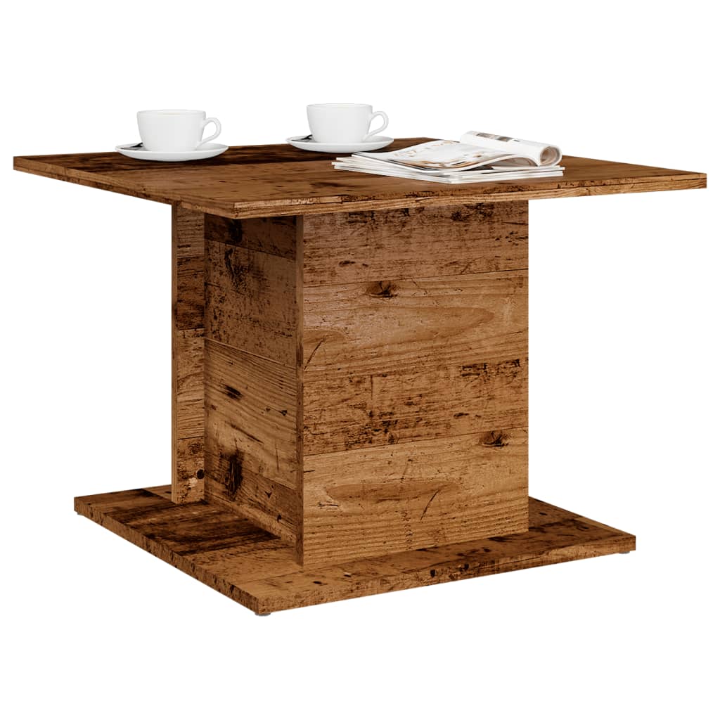 Couchtisch Altholz-Optik 55,5×55,5×40 cm Holzwerkstoff