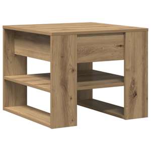 vidaXL diivanilaud Artisan tamm 55,5x55x45 cm ehituspuit