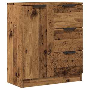 Příborník old wood 60 x 30 x 70 cm kompozitní dřevo - obrázek 2