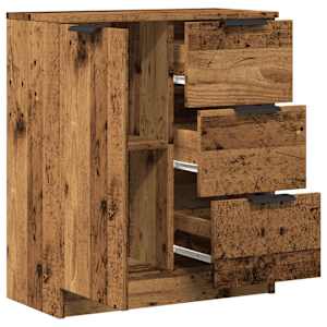 Příborník old wood 60 x 30 x 70 cm kompozitní dřevo - obrázek 7