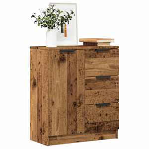 Příborník old wood 60 x 30 x 70 cm kompozitní dřevo - obrázek 1