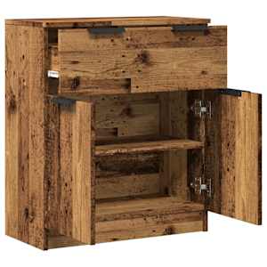 Příborník old wood 60 x 30 x 70 cm kompozitní dřevo - obrázek 7