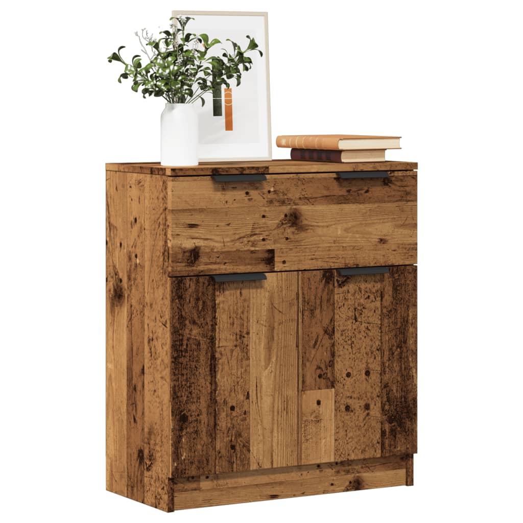 vidaXL skænk 60x30x70 cm konstrueret træ antikt trælook