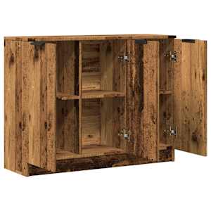 Příborník old wood 90,5 x 30 x 70 cm kompozitní dřevo - obrázek 5