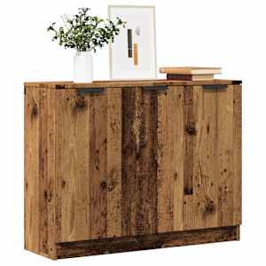 Příborník old wood 90,5 x 30 x 70 cm kompozitní dřevo - obrázek 1