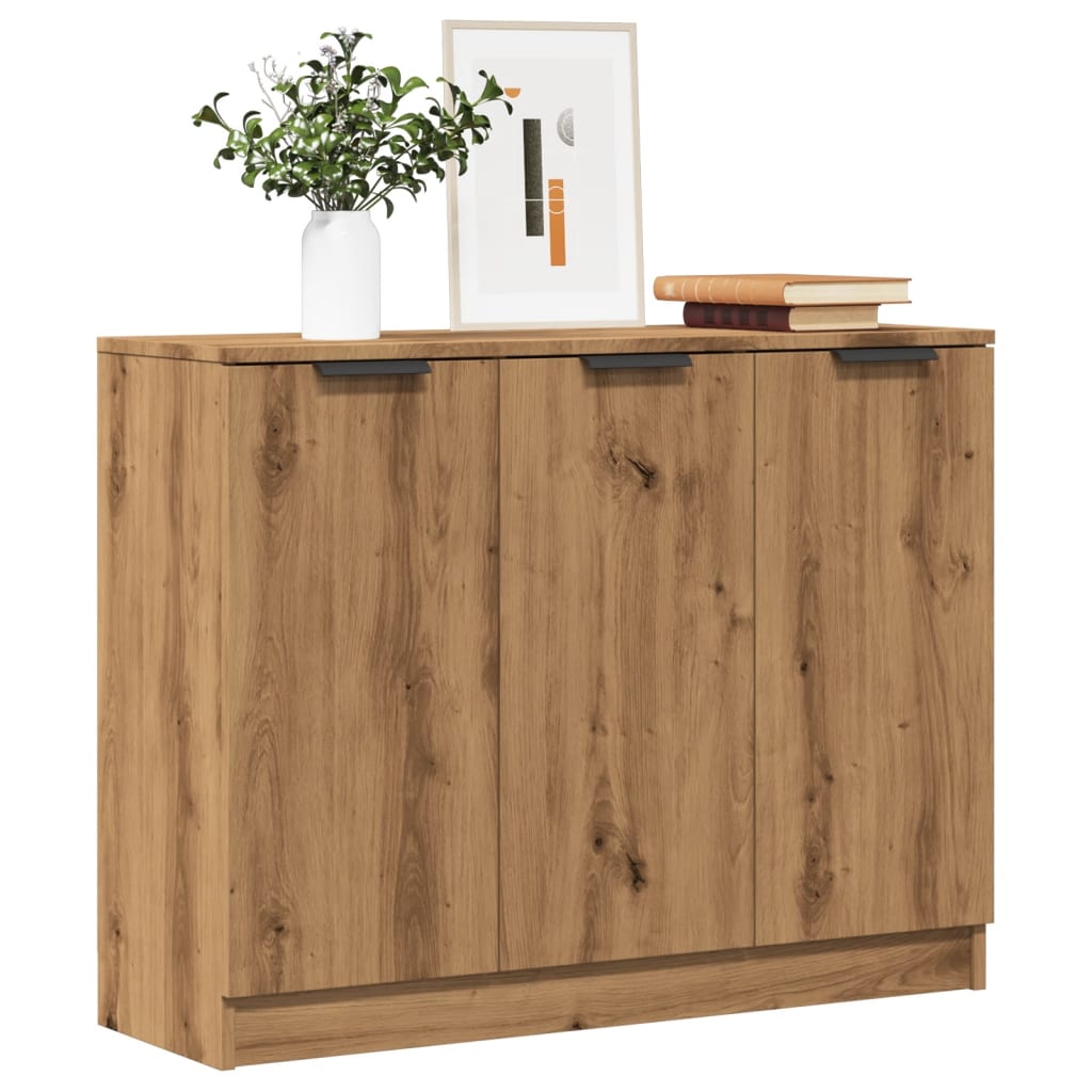 Sideboard Artisan-Eiche 90,5x30x70 cm Holzwerkstoff