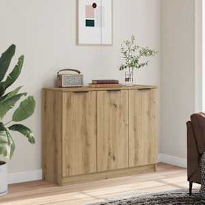 Příborník dub artisan 90,5 x 30 x 70 cm kompozitní dřevo - obrázek 1