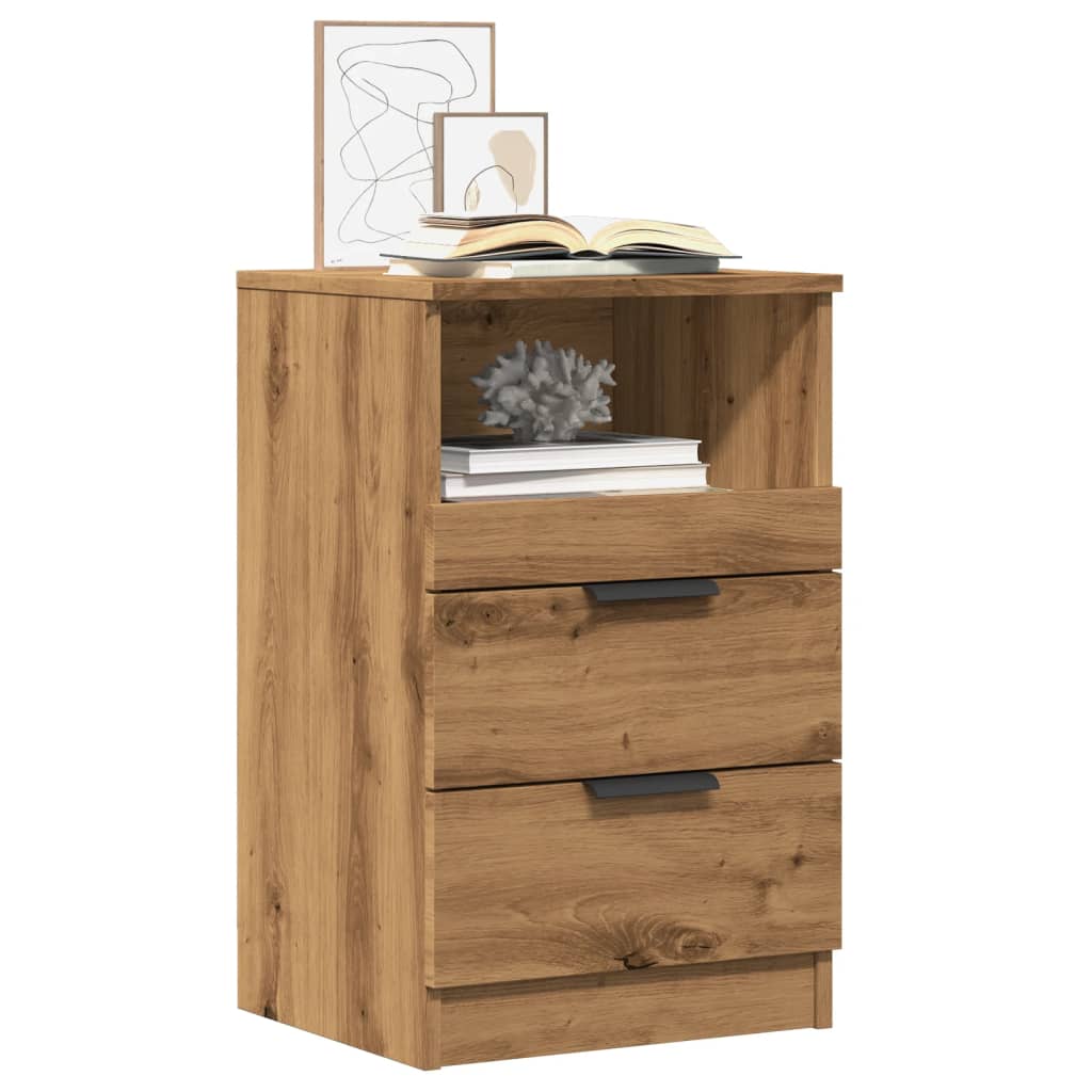 vidaXL Nachttisch Artisan-Eiche 40x36x65 cm Holzwerkstoff