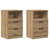 vidaXL &ouml;&ouml;kapid 2 tk Artisan Oak 40x36x65 cm Engineered Wood
