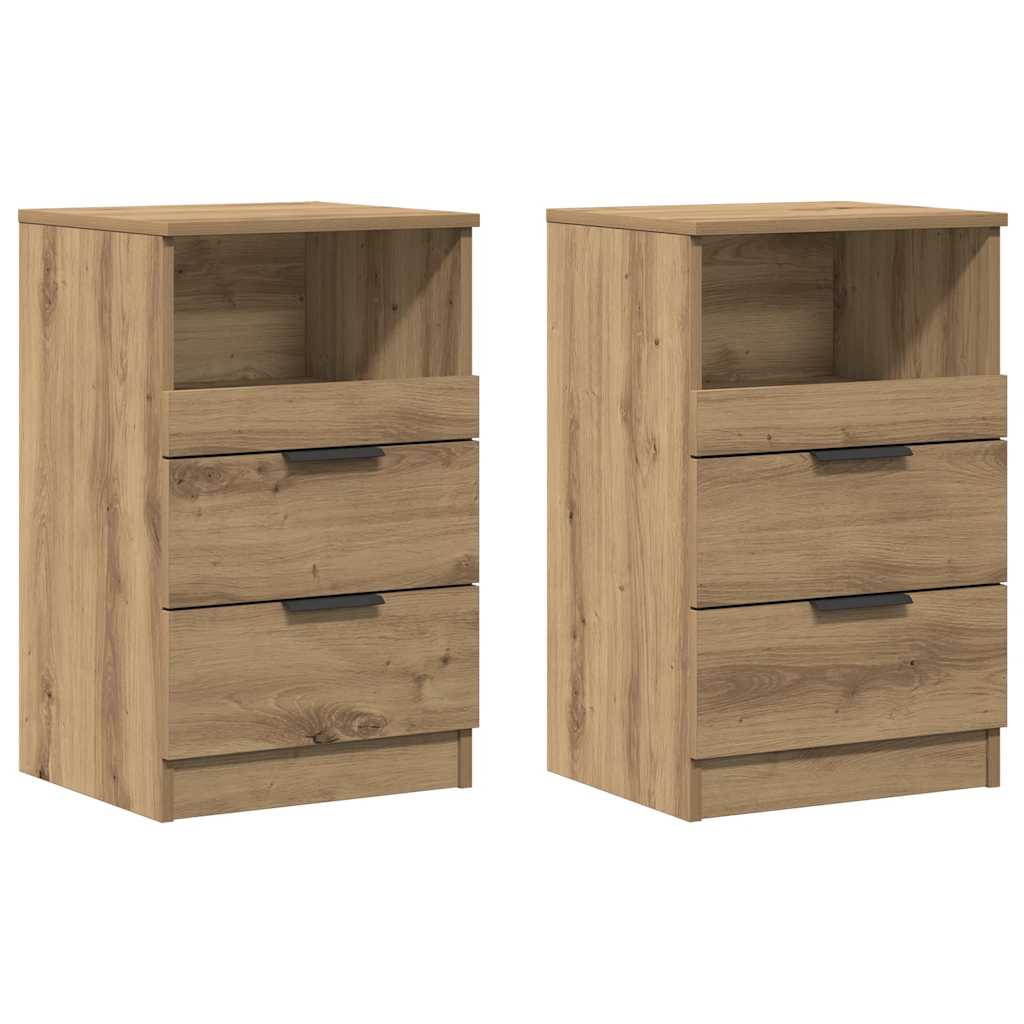 vidaXL Noční stolky 2 ks dub artisan 40 x 36 x 65 cm kompozitní dřevo