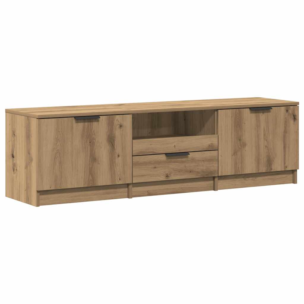 vidaXL TV stolek Artisan dub 140 x 35 x 40 cm, dřevěné podlahy