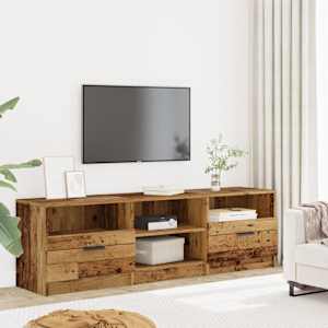 TV skříňka starého dřeva 150x33,5x45 kompozitní dřevo - obrázek 3