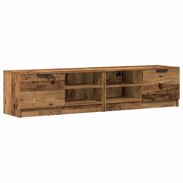 vidaXL 2-osaline telerikapi komplekt vana puit 80x35x36,5 cm tehispuit