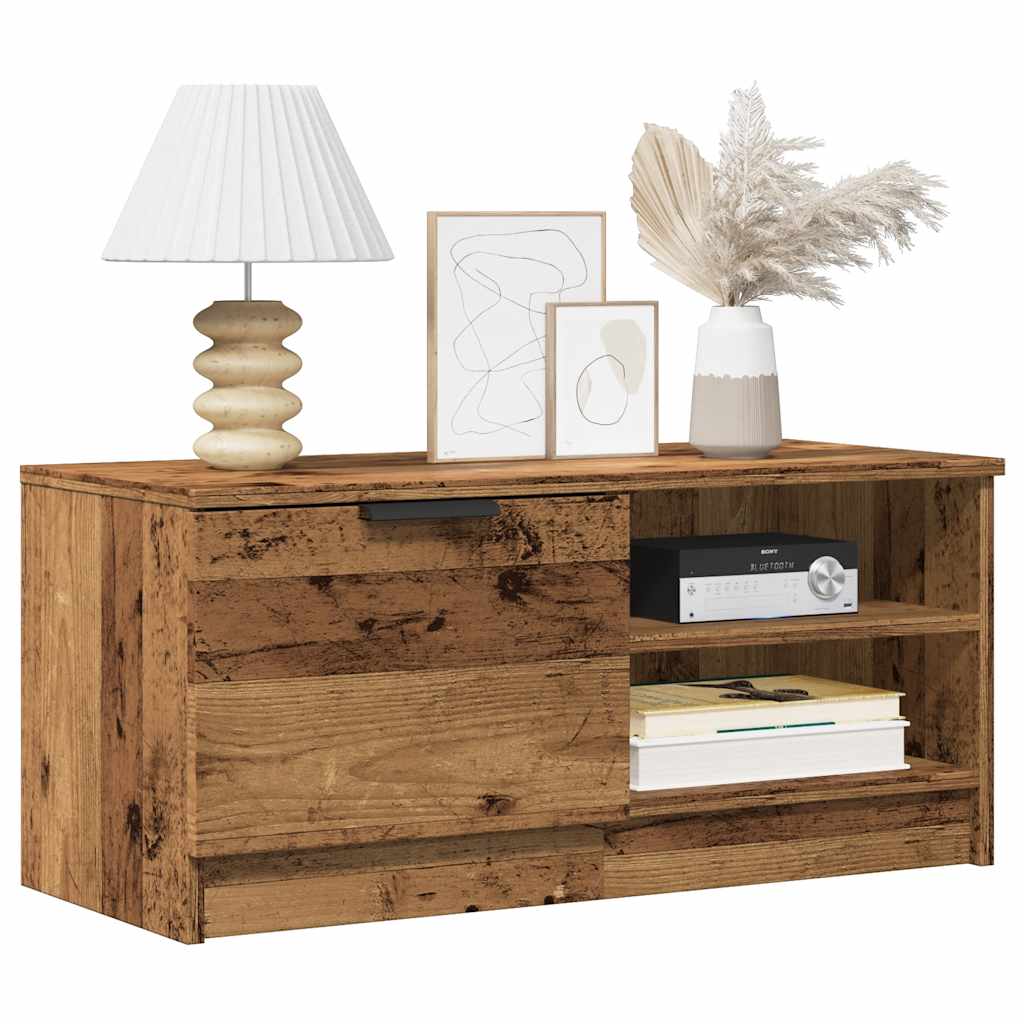 vidaXL TV-Schränke 2 Stk. Altholz-Optik 80x35x36,5 cm Holzwerkstoff