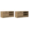 vidaXL 2-osaline telerikapi komplekt Artisan tamm 80x35x36,5 cm