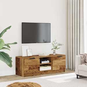TV skříňka starého dřeva 102 x 35 x 36,5 cm kompozitní dřevo - obrázek 3