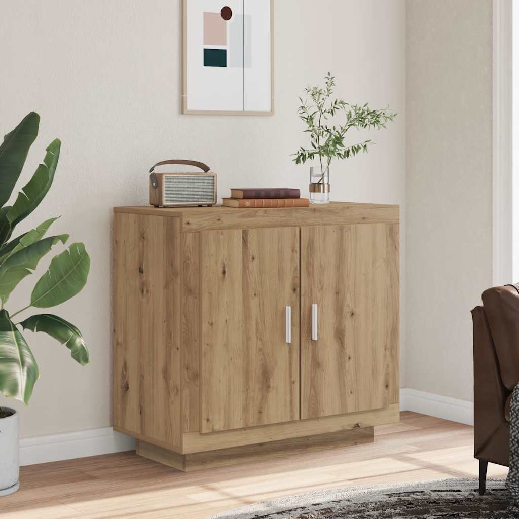 vidaXL Dulap, Stejar artizanal, 80x40x75 cm, lemn prelucrat