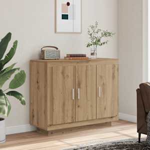 Sideboard artisian hrast 92x35x75 cm konstruiran les