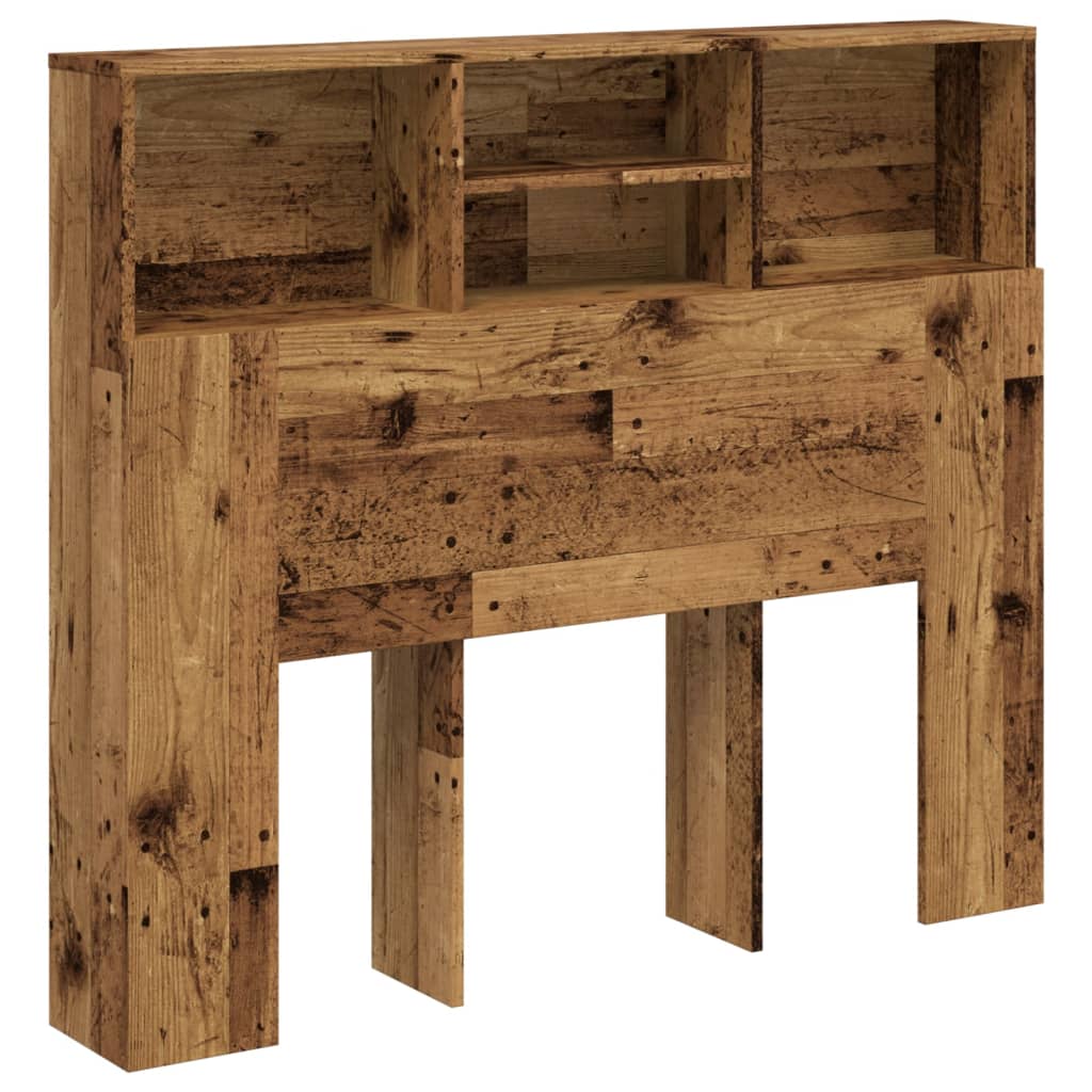 vidaXL ÄŚelo postele s ĂşloĹľnĂ˝m prostorem old wood 120 x 19 x 103,5 cm