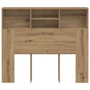 Čelo postele s úložným prostorem dub artisan 120x19x103,5 cm - obrázek 4