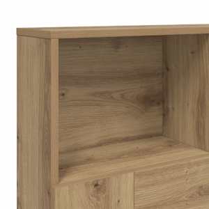 Čelo postele s úložným prostorem dub artisan 120x19x103,5 cm - obrázek 7