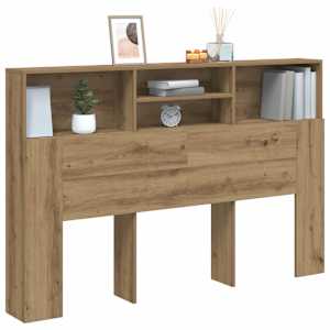 Čelo postele s úložným prostorem dub artisan 160x19x103,5 cm - obrázek 3