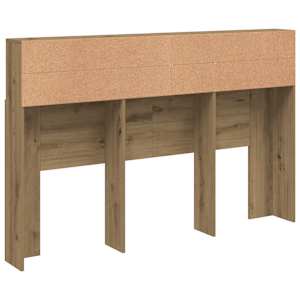 Čelo postele s úložným prostorem dub artisan 160x19x103,5 cm - obrázek 6