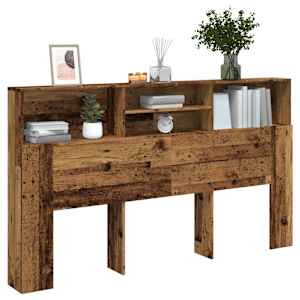 Čelo postele s úložným prostorem old wood 180 x 19 x 103,5 cm - obrázek 1