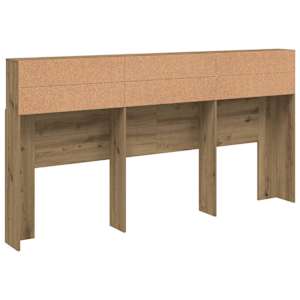 Čelo postele s úložným prostorem dub artisan 200x19x103,5 cm - obrázek 6