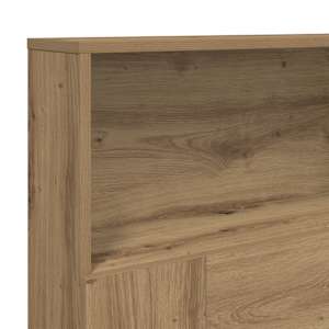 Čelo postele s úložným prostorem dub artisan 200x19x103,5 cm - obrázek 7