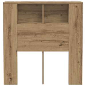 Čelo postele s úložným prostorem dub artisan 100x18,5x102,5 cm - obrázek 4