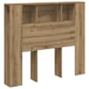 vidaXL peatsi kapp Artisan tamm 120x19x104,5 cm ehituspuit