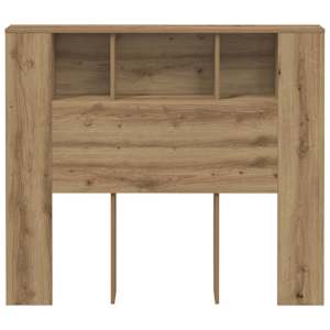 Čelo postele s úložným prostorem dub artisan 120x19x104,5 cm - obrázek 4