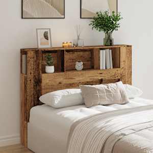 Čelo postele s úložným prostorem old wood 140 x 18,5 x 102,5 cm - obrázek 3