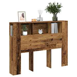 Čelo postele s úložným prostorem old wood 140 x 18,5 x 102,5 cm - obrázek 1