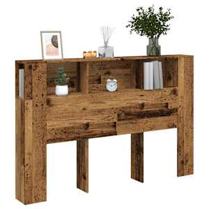 Čelo postele s úložným prostorem old wood 160 x 18,5 x 103,5 cm - obrázek 1
