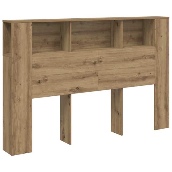 vidaXL peatsiga kapp, k&auml;sit&ouml;&ouml;na valminud tamm, 160 x 18,5 x 103,5 cm, t&ouml;&ouml;deldud puit