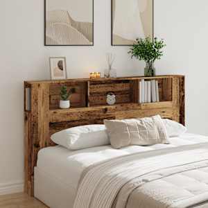 Čelo postele s úložným prostorem old wood 180 x 18,5 x 102,5 cm - obrázek 3