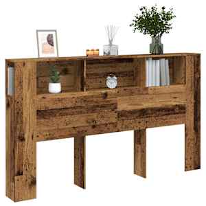 Čelo postele s úložným prostorem old wood 180 x 18,5 x 102,5 cm - obrázek 1