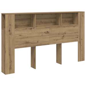 Čelo postele s úložným prostorem dub artisan 180x18,5x102,5 cm - obrázek 2