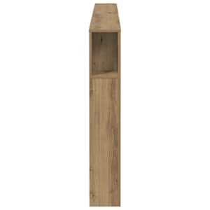 Čelo postele s úložným prostorem dub artisan 180x18,5x102,5 cm - obrázek 5