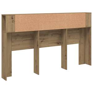 Čelo postele s úložným prostorem dub artisan 180x18,5x102,5 cm - obrázek 6