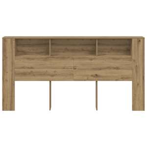 Čelo postele s úložným prostorem dub artisan 200x18,5x102,5 cm - obrázek 4