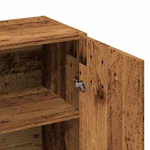 Příborník old wood 70 x 34 x 90 cm kompozitní dřevo - obrázek 9