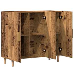 Příborník old wood 90 x 34 x 80 cm kompozitní dřevo - obrázek 6