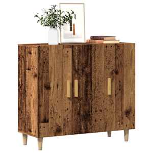 Příborník old wood 90 x 34 x 80 cm kompozitní dřevo - obrázek 1