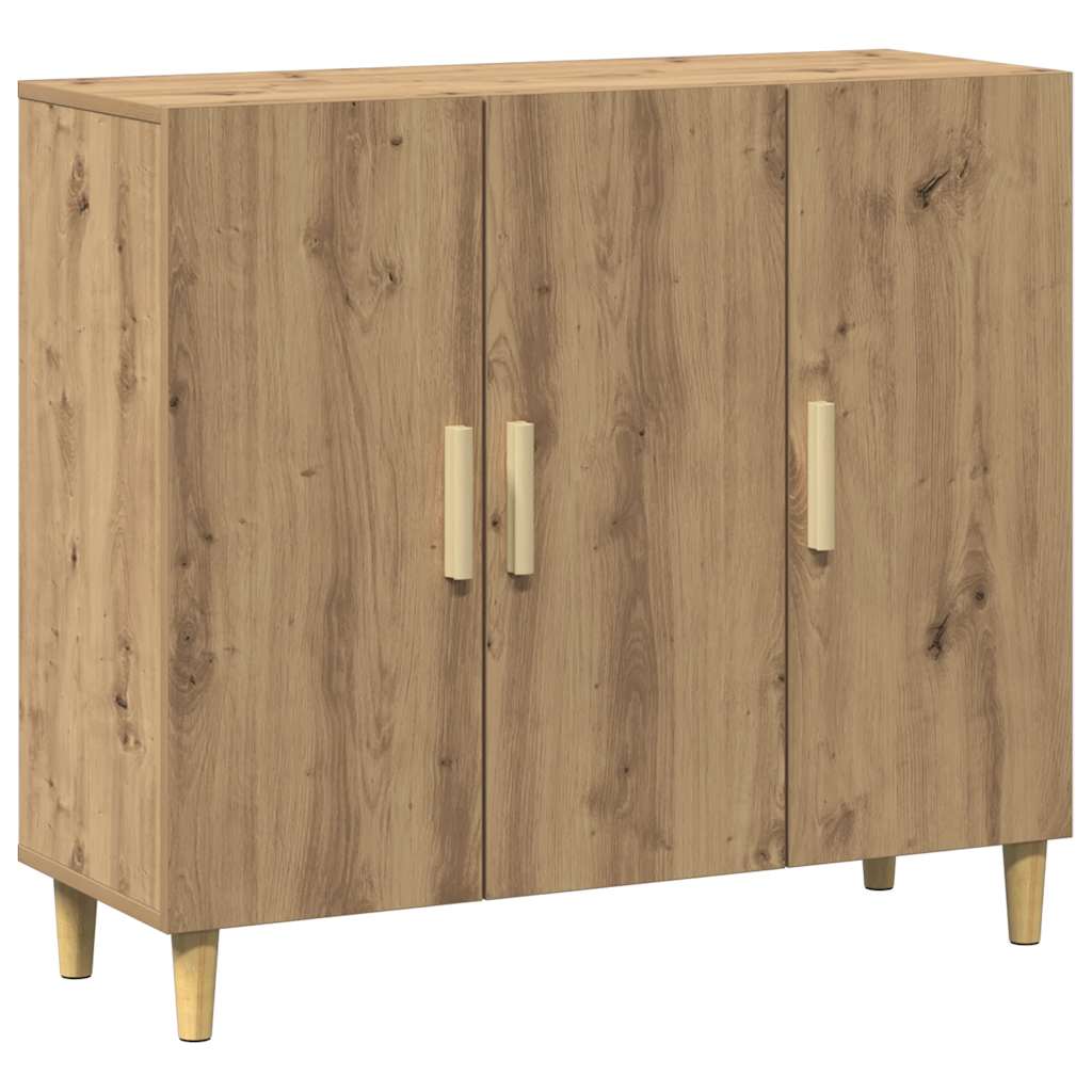 Thumbnail - vidaXL Sideboard Artisan-Eiche 90x34x80 cm Holzwerkstoff
