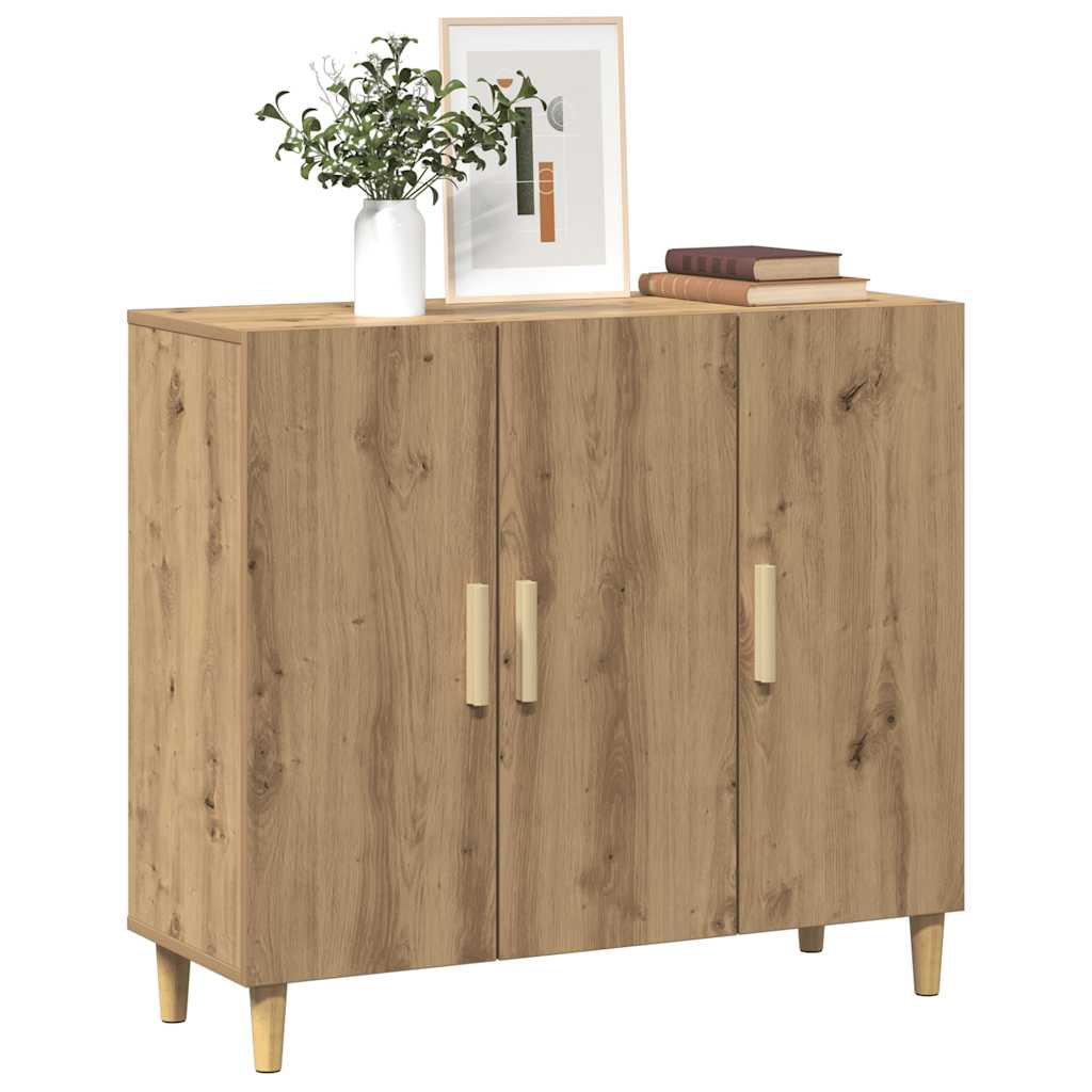 Thumbnail - vidaXL Sideboard Artisan-Eiche 90x34x80 cm Holzwerkstoff
