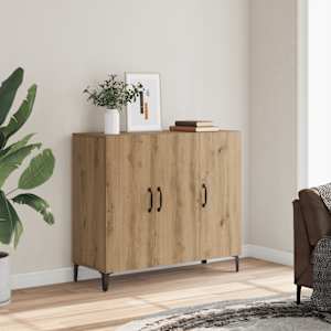 Komoda artisan hrast 90x34x80 cm inženirski les